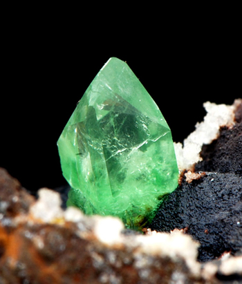 Green Anglesite - Montevecchio Mines, Arbus, Medio Campidano Province, Sardinia, Italy